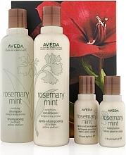 Fragrances, Perfumes, Cosmetics Set - Aveda Rosemary Mint (shampoo/250ml + h/cond/250ml + h&b/wash/50ml + b/lot/50ml)