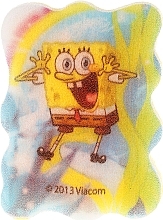 Bath Sponge "SpongeBob", blue-yellow - Suavipiel Sponge Bob Bath Sponge — photo N2