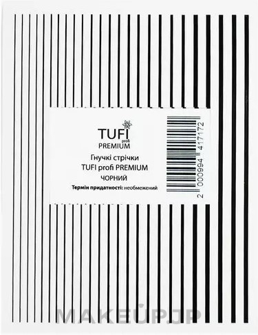 3D Flexible Nail Tapes 'Premium' - Tufi Profi — photo Black