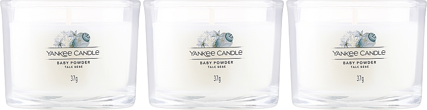 Scented Candle Set 'Baby Powder' - Yankee Candle Baby Powder — photo N2