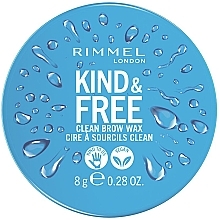 Fragrances, Perfumes, Cosmetics Eyebrow Wax - Rimmel London Kind & Free Clean Brow Wax