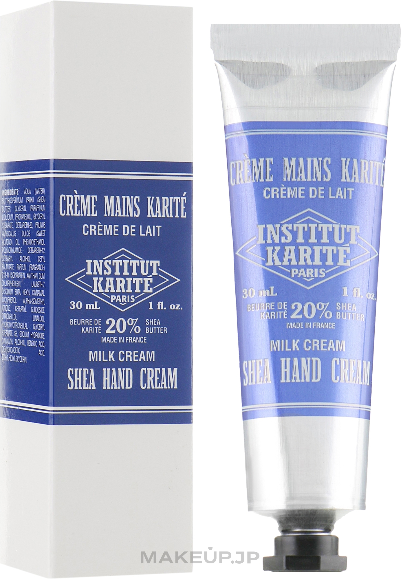 Hand Cream - Institut Karite Milk Cream Shea Hand Cream — photo 30 ml