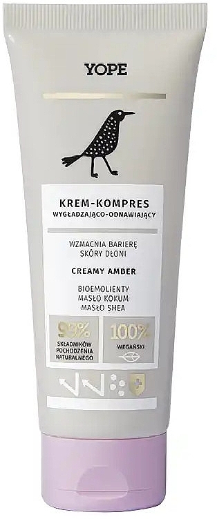 Hand Compress Cream with Amber - Yope Creamy Amber — photo N1