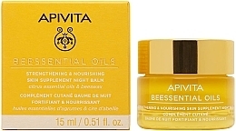 Night Face Balm - Apivita Beessential Oils Strengthening & Nourishing Skin Supplement Night Balm — photo N1