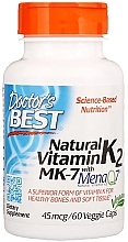 Natural Vitamin K2 MK-7 with MenaQ7m 45mcg, capsules - Doctor's Best — photo N1