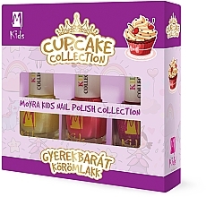 Nail Polish Set - Moyra Kids Effect Nail Polish Cupcake Collection (3x7ml) — photo N1