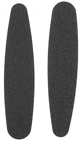 Short Nail File, 10 cm, fiberglass, black, 2 pieces - Disna — photo N1