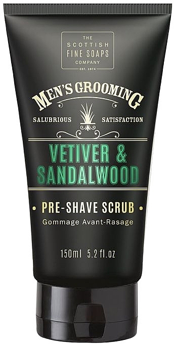 Pre-Shave Scrub - Scottish Fine Soaps Vetiver & Sandalwood Pre-shave Scrub — photo N1