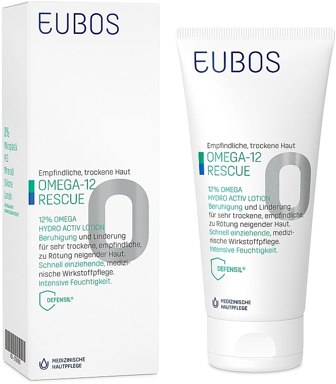 Hydroactive Body Lotion - Eubos Med Omega-12 Rescue 12% Omega Hydro Aktiv Lotion — photo N1