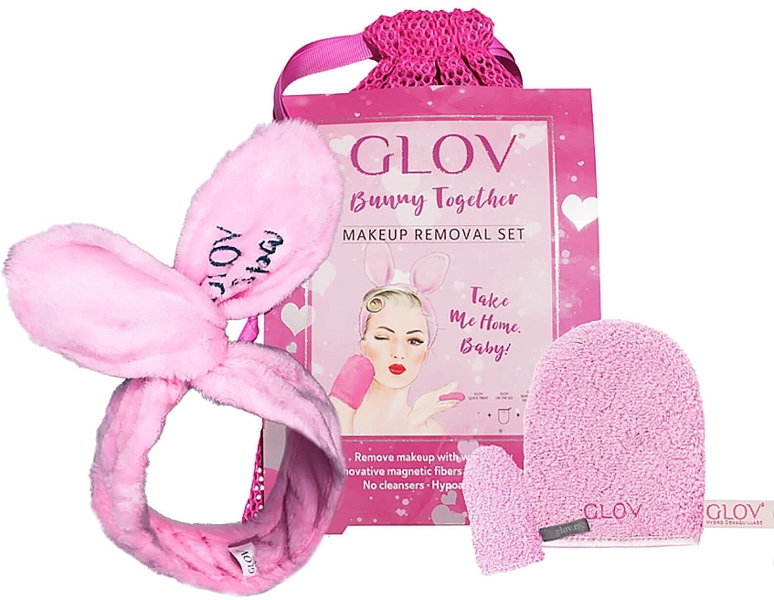 Set - Glov Spa Bunny Together Set (glove/1 + mini/glove/1 + headband/1 + bag/1) — photo N1