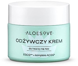 Nourishing Night Face Cream - Aloesove — photo N2