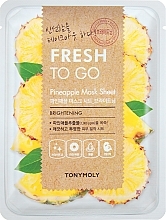 Refreshing Pineapple Sheet Mask - Tony Moly Fresh To Go Mask Sheet Pineapple — photo N1