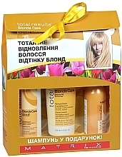 Fragrances, Perfumes, Cosmetics Set - Matrix Total Results Blonde Care (shm/300ml + cond/250ml + spray/125ml)