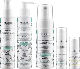 Fragrances, Perfumes, Cosmetics Oily & Combination Skin Set - Marie Fresh Cosmetics Young Skin (hydr/oil/150ml + ton/150ml + foam/160ml + cr/30ml + eye/cr/15ml)