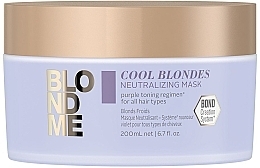 Fragrances, Perfumes, Cosmetics Cool Blondes Neutralizing Mask - Schwarzkopf Professional Blondme Cool Blondes Neutralizing Mask