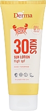 Kids Sunscreen Lotion - Derma Sun Kids Lotion SPF30  — photo N6