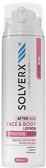 After Sun Face and Body Lotion  - Solverx Sensitive Skin — photo N1