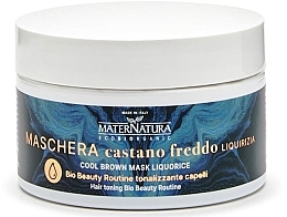 Fragrances, Perfumes, Cosmetics Toning Hair Mask - MaterNatura Cool Brown Mask