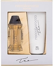 Fragrances, Perfumes, Cosmetics Roccobarocco Tre - Set (edp/100ml + b/lot/400ml)