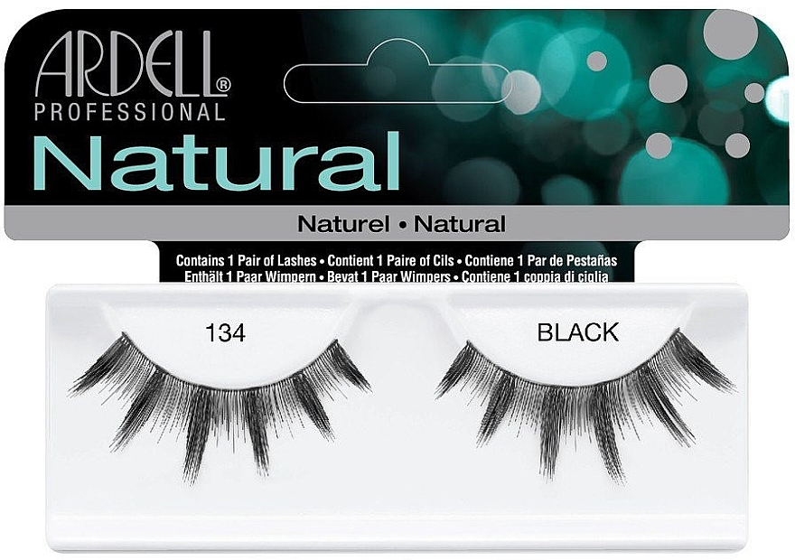 False Lashes - Ardell Natural Lash 134 Black — photo N1