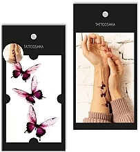 Fragrances, Perfumes, Cosmetics Temporary Tattoo "Butterflies" - Tattooshka