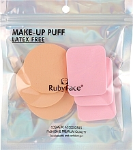 Foundation & Powder Set, square and oval - Ruby Face (6pcs) — photo N1