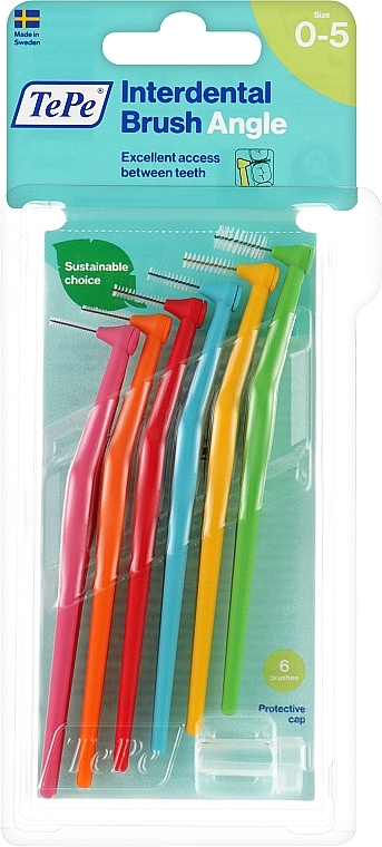 Interdental Brush - TePe Interdental Brushes Angle 0,4-0,8mm  — photo N1