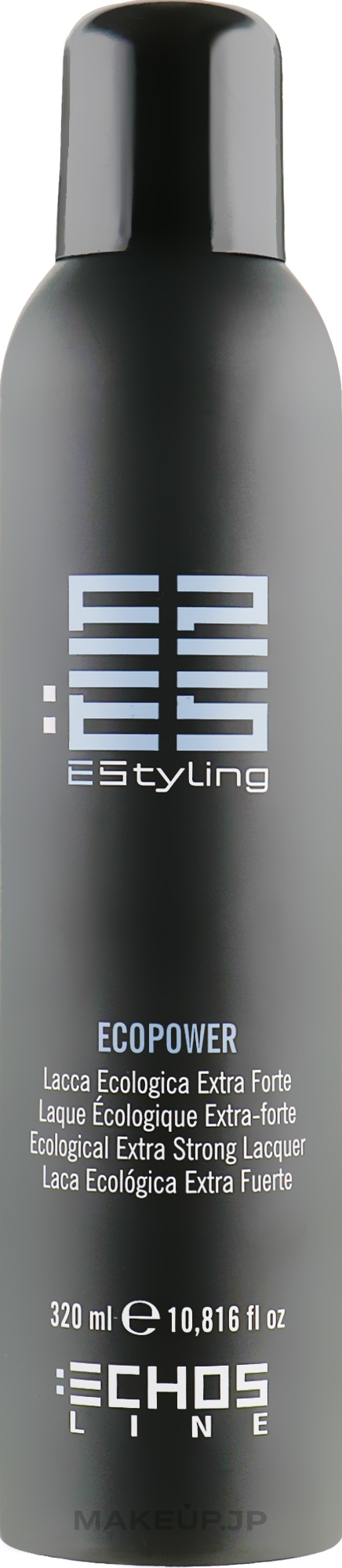 Ecological Extra Strong Hair Spray - Echosline Styling Ecopower Ecological Extra Strong Laquer — photo 320 ml