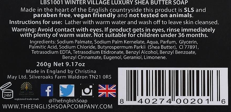 Merry Christmas Soap - The English Soap Company Winter Village Gift Soap — photo N14