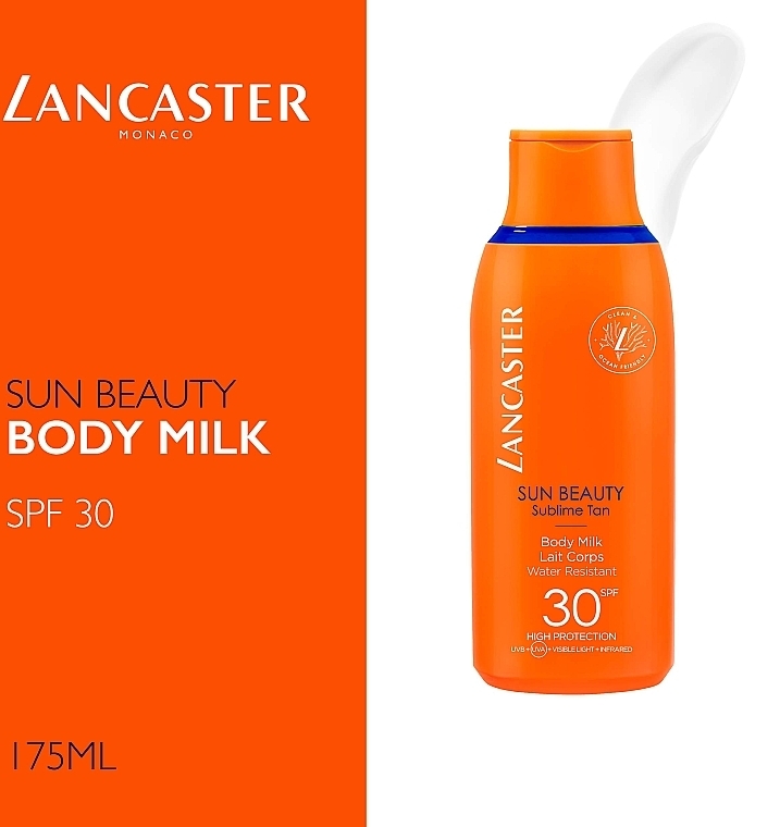 Waterproof Sun Body Milk - Lancaster Sun Beauty Sublime Tan Body Milk SPF30 — photo N5