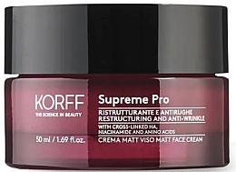 Fragrances, Perfumes, Cosmetics 再構築抗シワフェイスクリーム - Korff Supreme Pro Face Cream Matt	