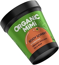Avocado & Pear Moisturizing Body Sorbet - Organic Mimi Body Sorbet Hydrating Avocado & Pear — photo N1