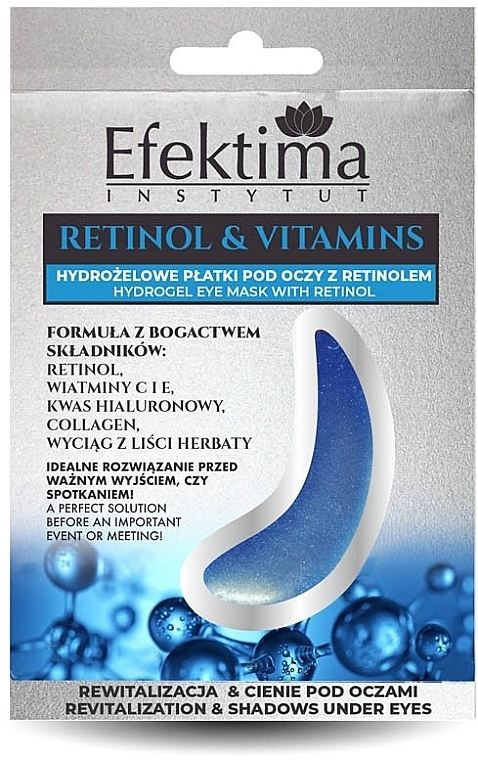 Hydrogel Eye Patch - Efektima Instytut Retinol & Vitamins Hydrogel Eye Pads — photo N1