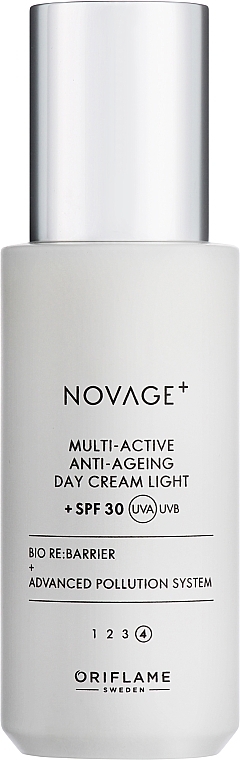 Lightweight Multi-Active Day Face Cream SPF30 - Oriflame Novage+ Multi-Active Anti-Ageing Day Cream Light — photo N1