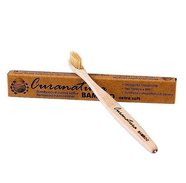 Bamboo Extra Soft Toothbrush - Curanatura Bamboo Extra Soft — photo N4