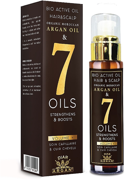 Hair & Scalp Oil - Diar Argan Argan Oil & 7 Oils Bio Active Hair & Scalp Oil — photo N3