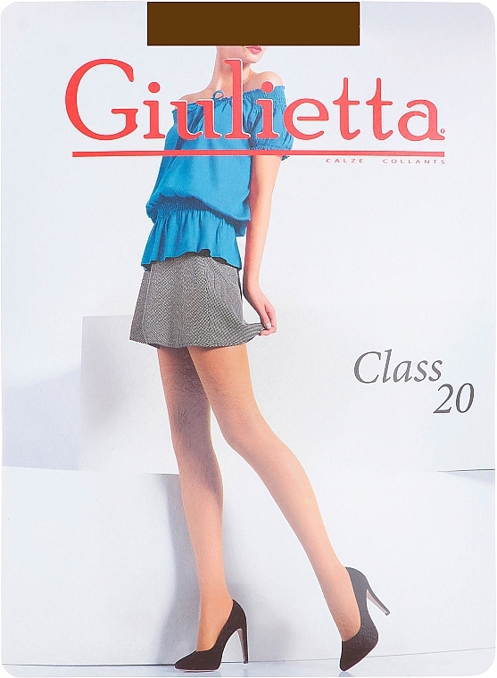Tights "Class" 20 Den, caramel - Giulietta — photo N1