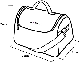 Cosmetic Bag, black - Noble Blossom B003 — photo N5