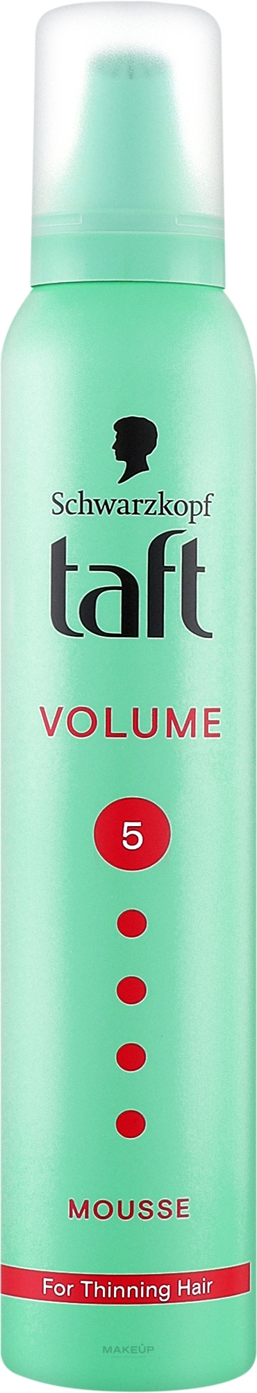 Thin Hair Styling Foam - Schwarzkopf Taft Volume Mousse №5 — photo 200 ml