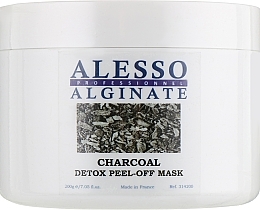 Fragrances, Perfumes, Cosmetics Cleansing Face Mask for Stressed Skin - Alesso Professionnel Charcoal Detox Peel-Off Mask