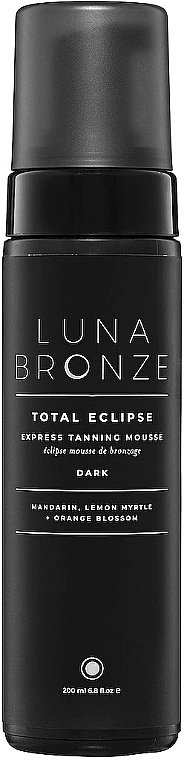 Body Self Tanning Mousse - Luna Bronze Total Eclipse Express Tanning Mousse Dark — photo N1