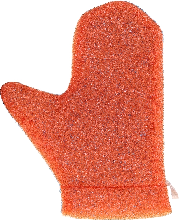 Massage Mitt, 6021, blue-orange - Donegal Aqua Massage Glove — photo N3