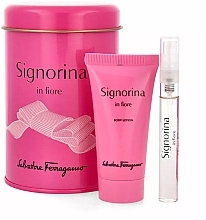 Fragrances, Perfumes, Cosmetics Salvatore Ferragamo Signorina In Fiore - Set (edt/5 ml + b/lot/30 ml)