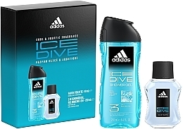 Fragrances, Perfumes, Cosmetics Adidas Ice Dive - Set (edt/50ml + sh/gel/250ml)