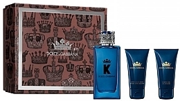 Dolce & Gabbana K - Set (edp/100ml + sh/gel/50ml + after/sh/balm/50ml) — photo N2