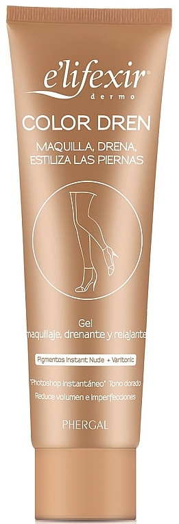 Tanning Legs Gel - E'lifexir Dermo Color Dren Gel — photo N1