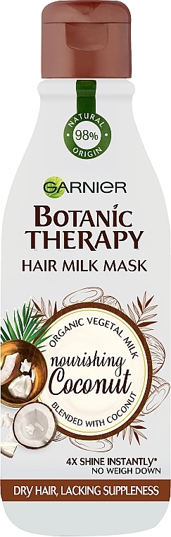 Milk-Mask for Normal & Dry Hair "Coconut" - Garnier Botanic Therapy Hair Milk Mask Coconut — photo N1