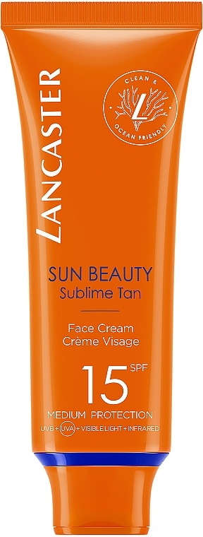 Facial Sunscreen - Lancaster Sun Beauty Face Cream SPF 15 — photo N1