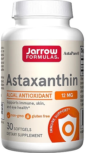 Dietary Supplement "Astaxanthin" - Jarrow Formulas Astaxanthin 12mg — photo N1