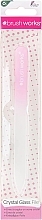 Fragrances, Perfumes, Cosmetics Glass Nail File, white and pink - Brushworks Glass Nail File